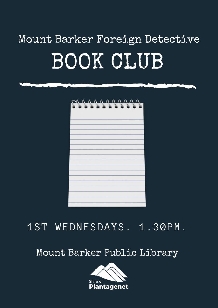 Mount Barker Foreign Detective Book Club